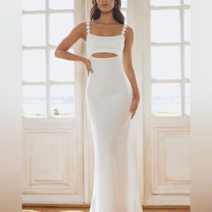 Hello Molly Floral Satin Maxi Dress - NEW